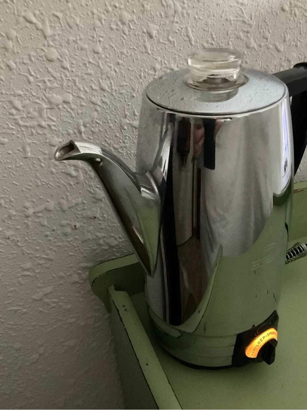 Vintage Sunbeam Percolator Coffee Maker MCM Chrome Stainless Steel